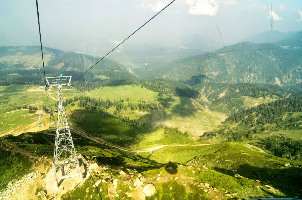 Gondola ride in Gulmarg in Kashmir