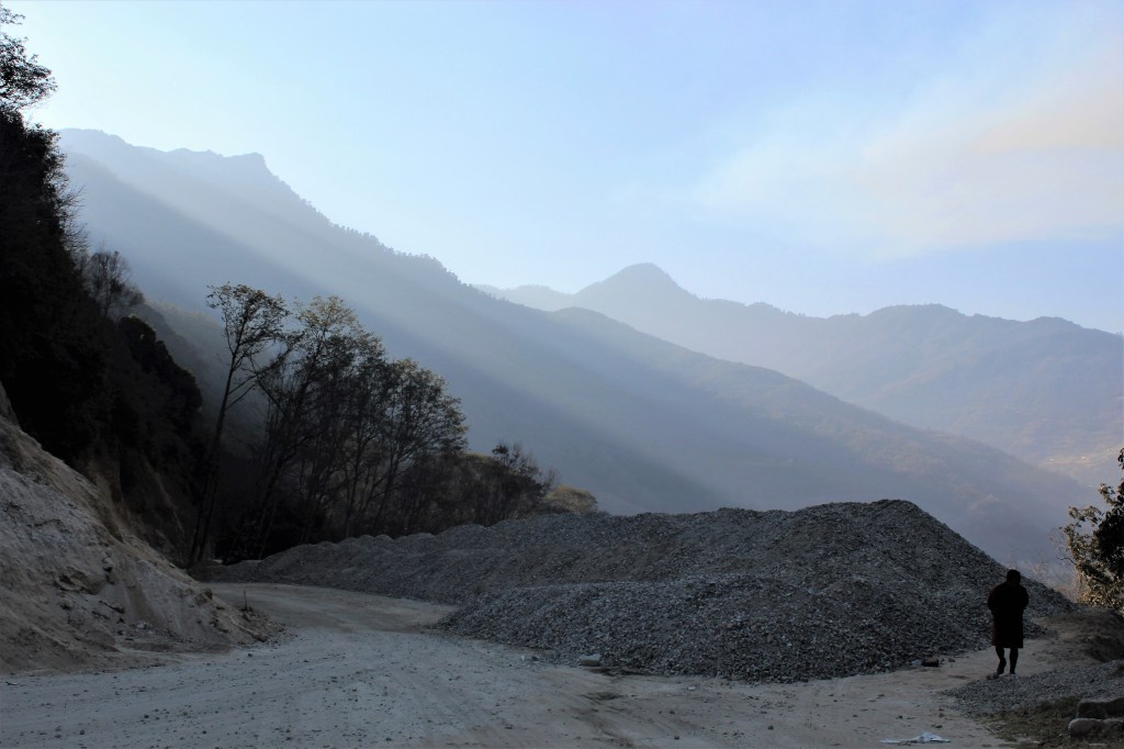 bhutanese, interest, dig, west east corridor, highway, progress, slow