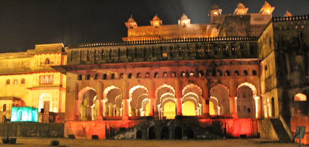 evening, light, sound, show, light and sound show, orchha fort, orchha