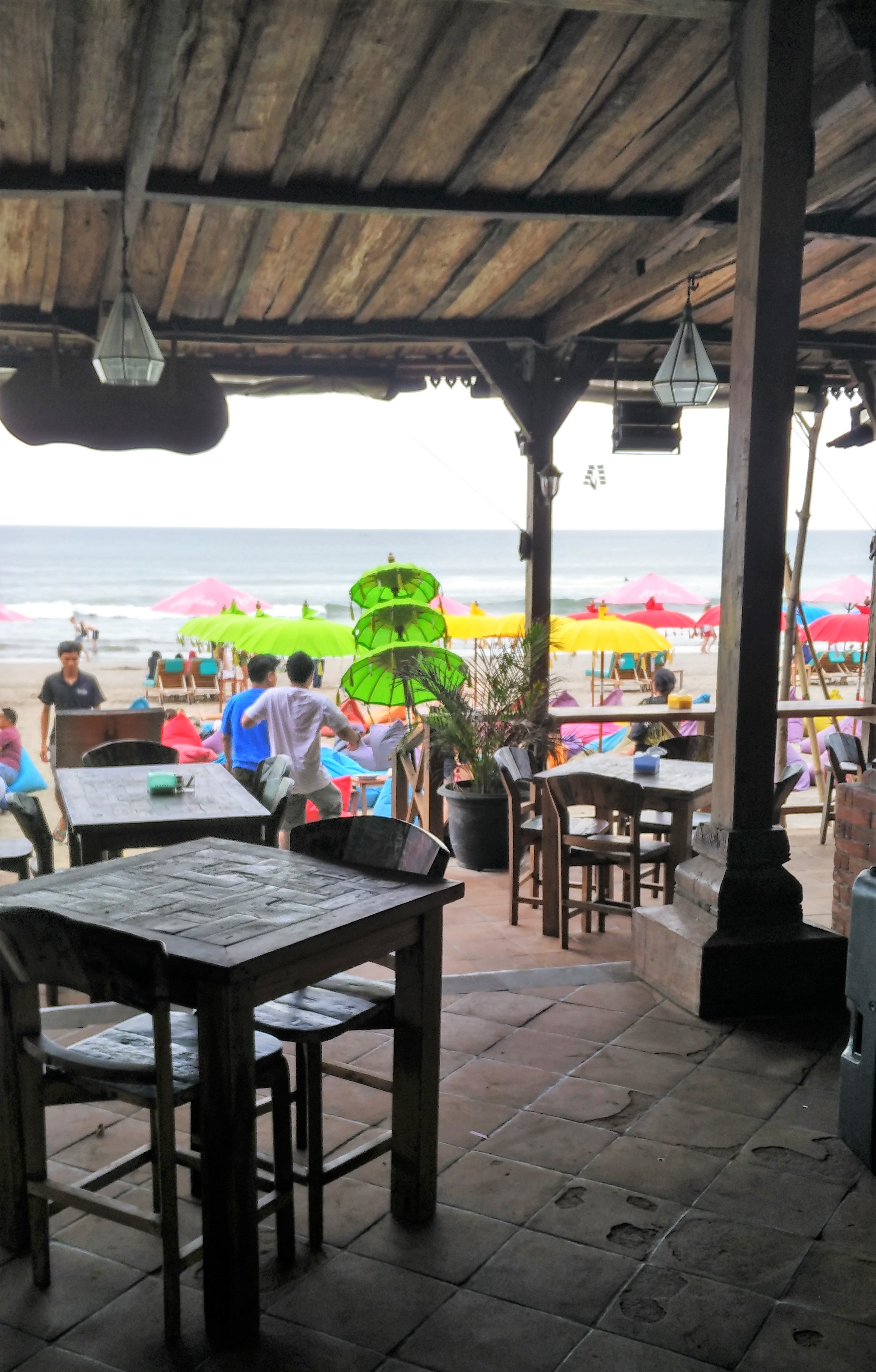 The ocean a stone's throw away