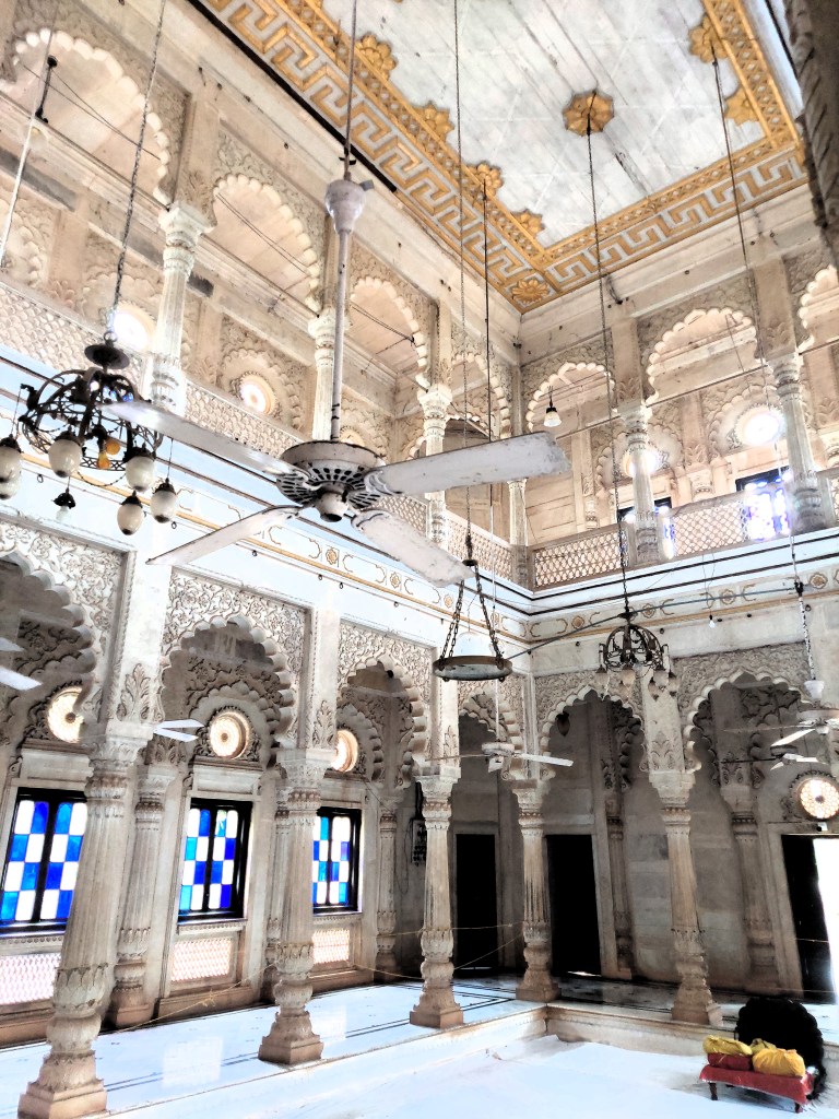 Inside view of Maharani Sakhya Raje Scindia's cenotaph