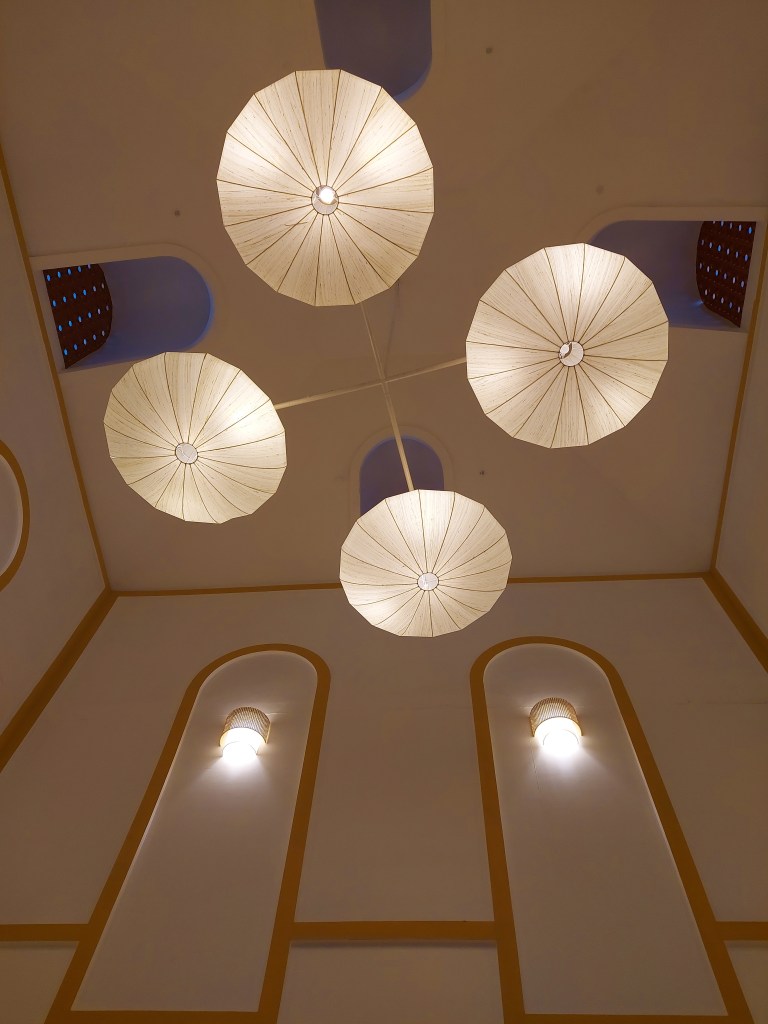 Umbrella decor at Roastery Coffee House, Lucknow