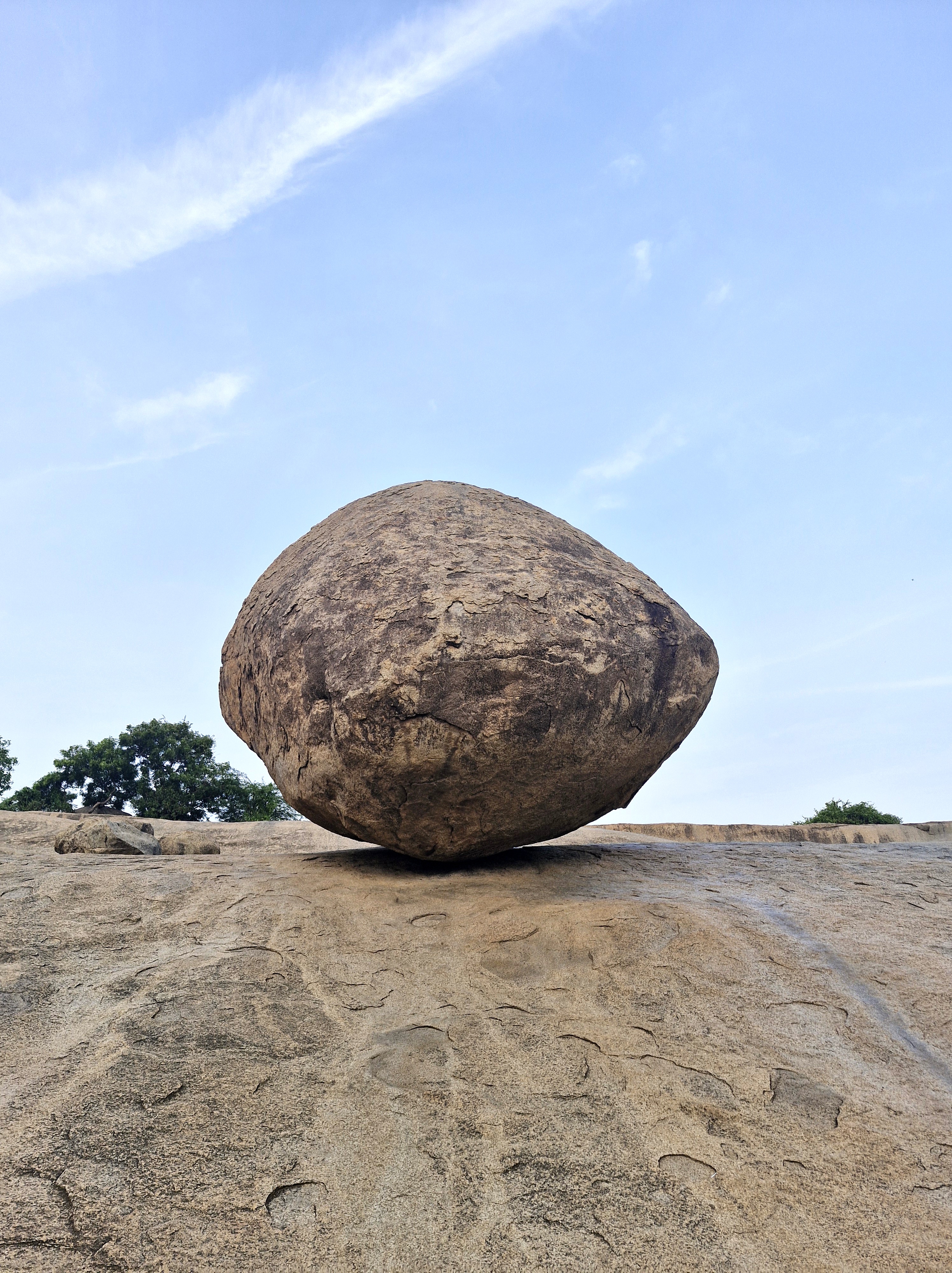 Krishna's Butterball at Mahabalipuram
