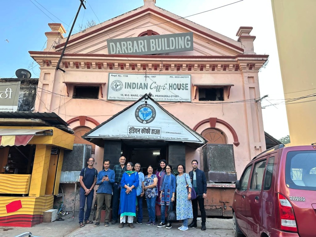 The 'trailblazers' at the Indian Coffee House, Prayagraj, Doab, Uttar Pradesh, India